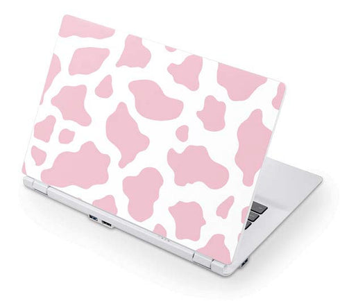 Pink Cow Print Acer Chromebook Skin