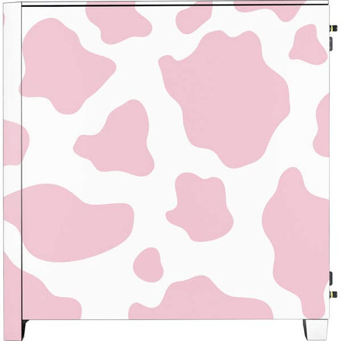 Pink Cow Print Corsair 4000D Tempered Glass Mid-Tower ATX Case Skin