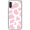 Pink Cow Print Galaxy A10e Clear Case