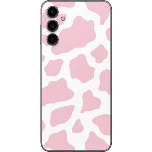 Pink Cow Print Galaxy A14 5G Skin