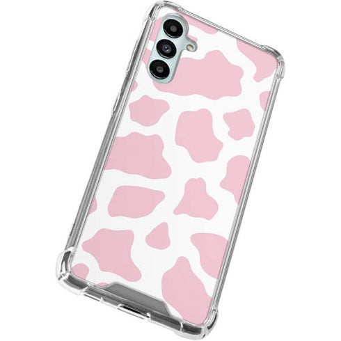 Pink Cow Print Galaxy A15 5G Clear Case
