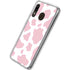 Pink Cow Print Galaxy A20 Clear Case