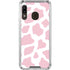Pink Cow Print Galaxy A30 Clear Case