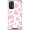 Pink Cow Print Galaxy A72 5G Clear Case