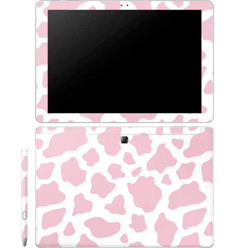 Pink Cow Print Galaxy Book 12in Skin