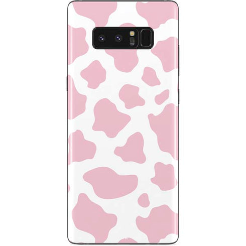 Pink Cow Print Galaxy Note 8 Skin