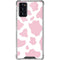 Pink Cow Print Galaxy Note20 5G Clear Case