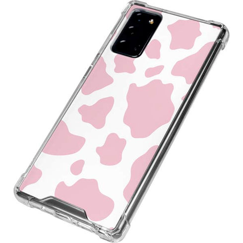 Pink Cow Print Galaxy Note20 5G Clear Case