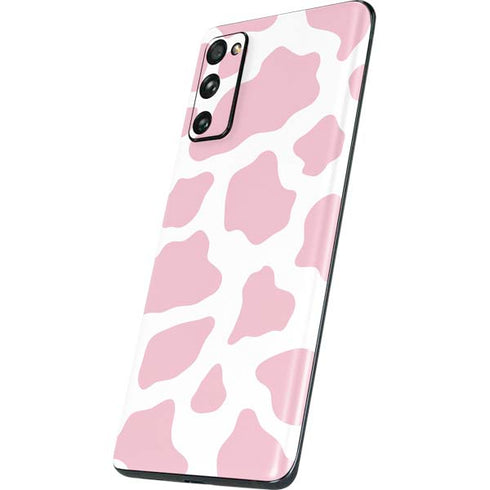 Pink Cow Print Galaxy S20 Fan Edition Skin