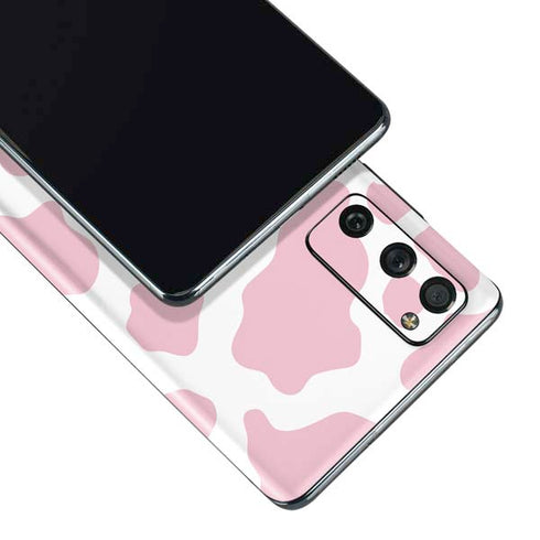 Pink Cow Print Galaxy S20 Fan Edition Skin
