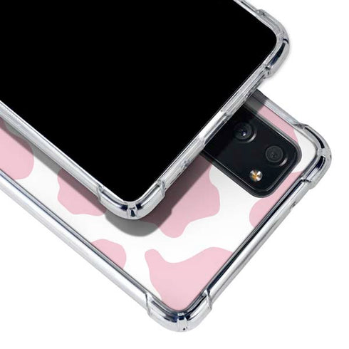 Pink Cow Print Galaxy S20 FE Clear Case