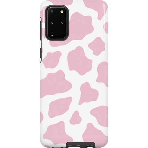 Pink Cow Print Galaxy S20 Plus Pro Case