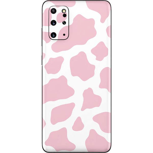 Pink Cow Print Galaxy S20 Plus Skin