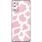 Pink Cow Print Galaxy S20 Skin