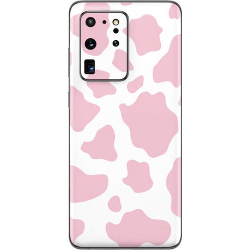 Pink Cow Print Galaxy S20 Ultra 5G Skin