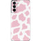 Pink Cow Print Galaxy S21 5G Skin