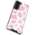 Pink Cow Print Galaxy S21 FE Clear Case