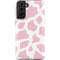 Pink Cow Print Galaxy S21 FE Pro Case