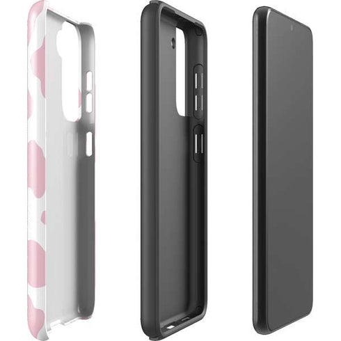 Pink Cow Print Galaxy S21 FE Pro Case