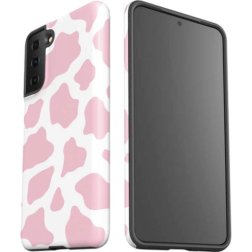 Pink Cow Print Galaxy S21 FE Pro Case