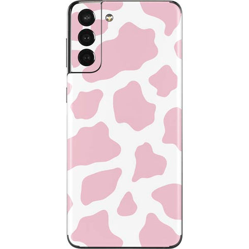 Pink Cow Print Galaxy S21 Plus 5G Skin