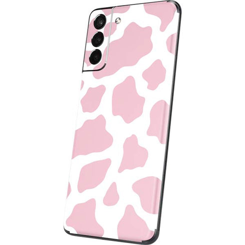 Pink Cow Print Galaxy S21 Plus 5G Skin