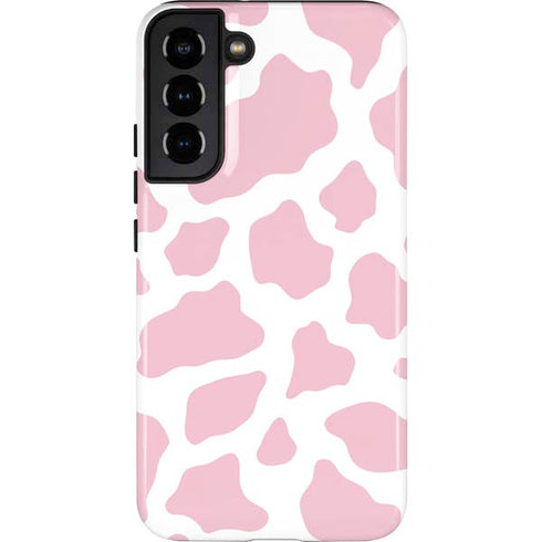 Pink Cow Print Galaxy S22 Plus Pro Case