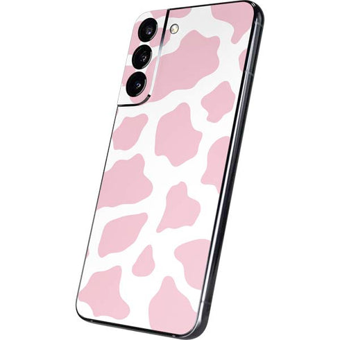 Pink Cow Print Galaxy S22 Plus Skin