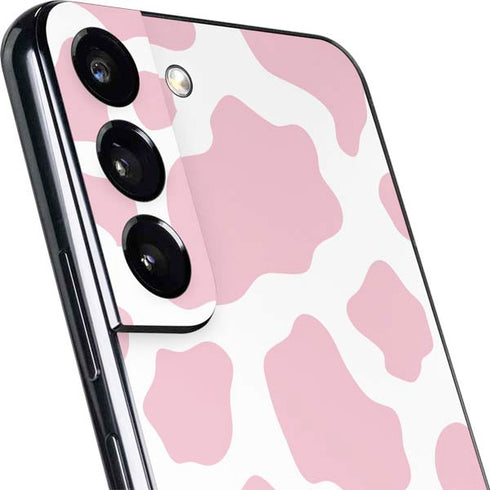 Pink Cow Print Galaxy S22 Plus Skin