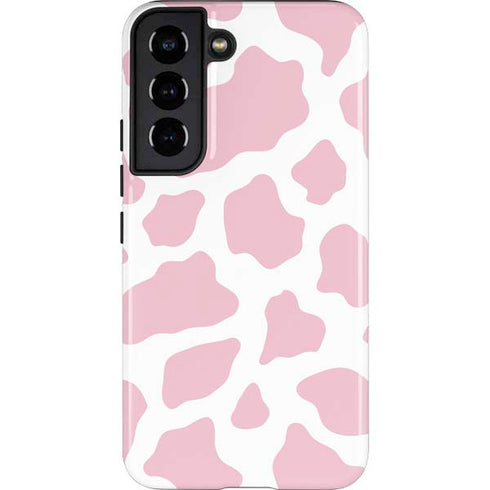 Pink Cow Print Galaxy S22 Pro Case