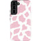 Pink Cow Print Galaxy S22 Pro Case