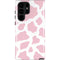 Pink Cow Print Galaxy S22 Ultra Pro Case