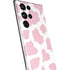 Pink Cow Print Galaxy S22 Ultra Skin