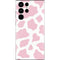 Pink Cow Print Galaxy S22 Ultra Skin