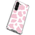 Pink Cow Print Galaxy S23 Clear Case