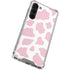 Pink Cow Print Galaxy S23 Plus Clear Case