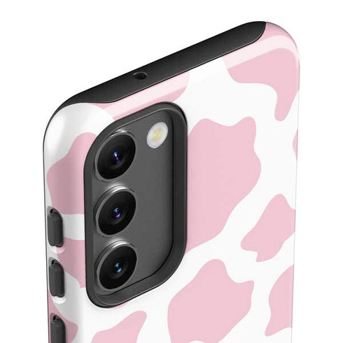Pink Cow Print Galaxy S23 Plus Pro Case