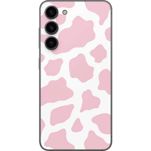 Pink Cow Print Galaxy S23 Plus Skin