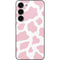 Pink Cow Print Galaxy S23 Skin