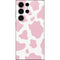 Pink Cow Print Galaxy S23 Ultra Skin