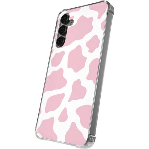 Pink Cow Print Galaxy S24 Plus Clear Case