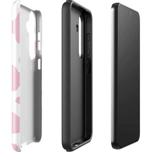 Pink Cow Print Galaxy S24 Plus Impact Case