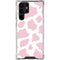 Pink Cow Print Galaxy S24 Ultra Clear Case