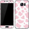 Pink Cow Print Galaxy S7 Skin