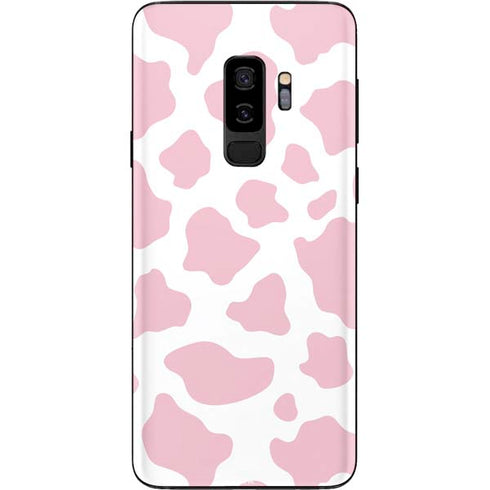 Pink Cow Print Galaxy S9 Plus Skin