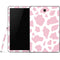 Pink Cow Print Samsung Galaxy Tab Skin