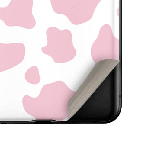 Pink Cow Print Galaxy Z Flip Skin
