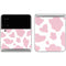 Pink Cow Print Galaxy Z Flip4 5G Skin