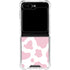 Pink Cow Print Galaxy Z Flip5 5G Clear Case