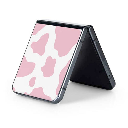 Pink Cow Print Galaxy Z Flip5 5G Skin